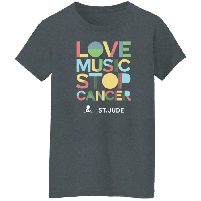 Love Music Stop Cancer Shirt Stjude.Org Store Love Music Stop Cancer Shirt Stjude.Org Store