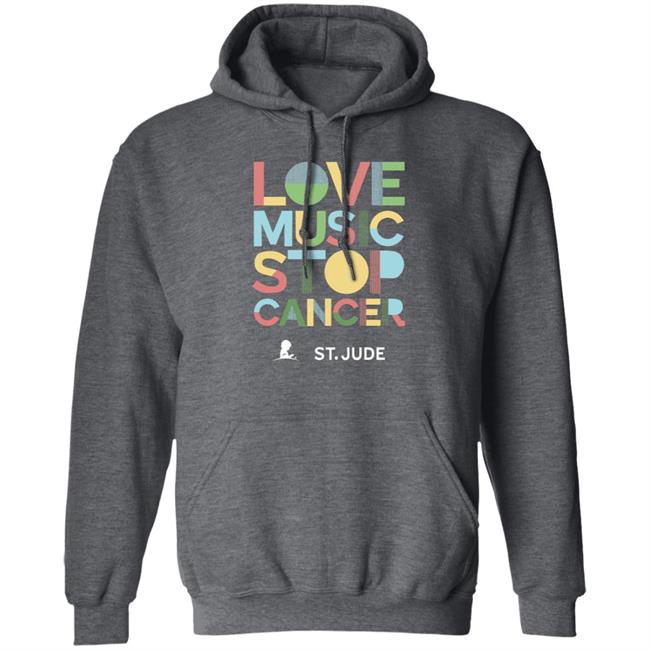 Love Music Stop Cancer Shirt Stjude.Org Store Love Music Stop Cancer Shirt Stjude.Org Store