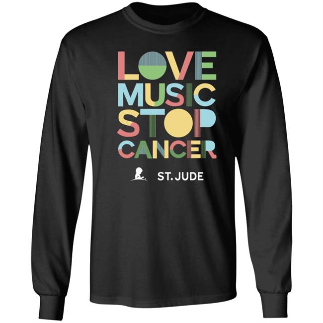 Love Music Stop Cancer Shirt Stjude.Org Store Love Music Stop Cancer Shirt Stjude.Org Store