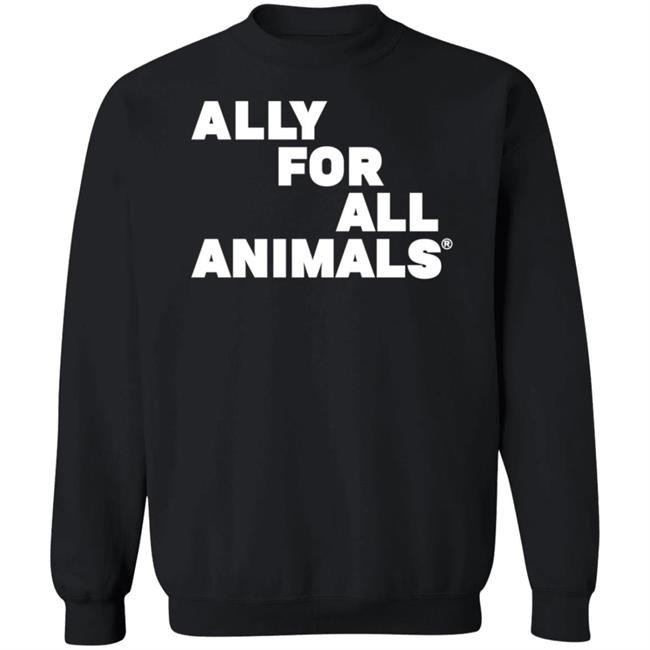 Ally For All Animals Sweatshirt Joan Jett Statement Sweater Sweatshirt Bond Pet Foods