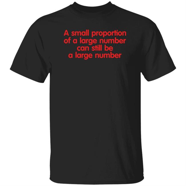 A Small Proportion Of A Large Number Can Still Be A Large Number Shirt Kit Yates