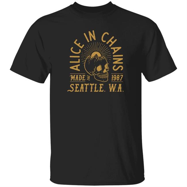 Alice In Chains Made In 1987 Seattle W.A Shirt Kerin Cunningham