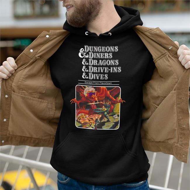 Shirts That Go Hard Dungeons Diners Dragons Drive-Ins Dives Hoodie