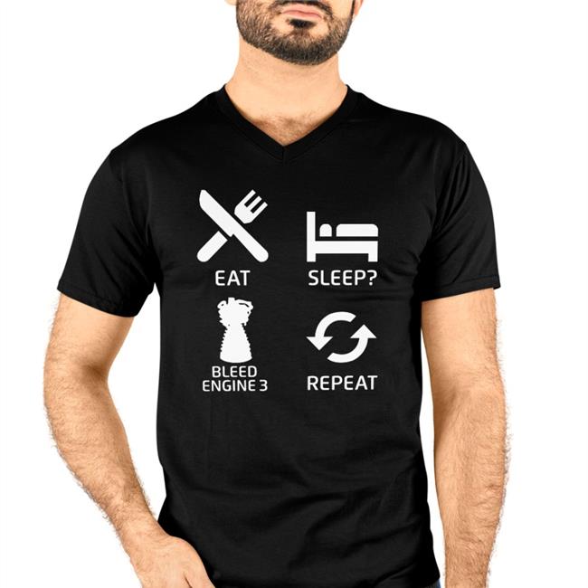 Eat Sleep Bleed Engine 3 Repeat Long Sleeve T Shirt Sweatshirt