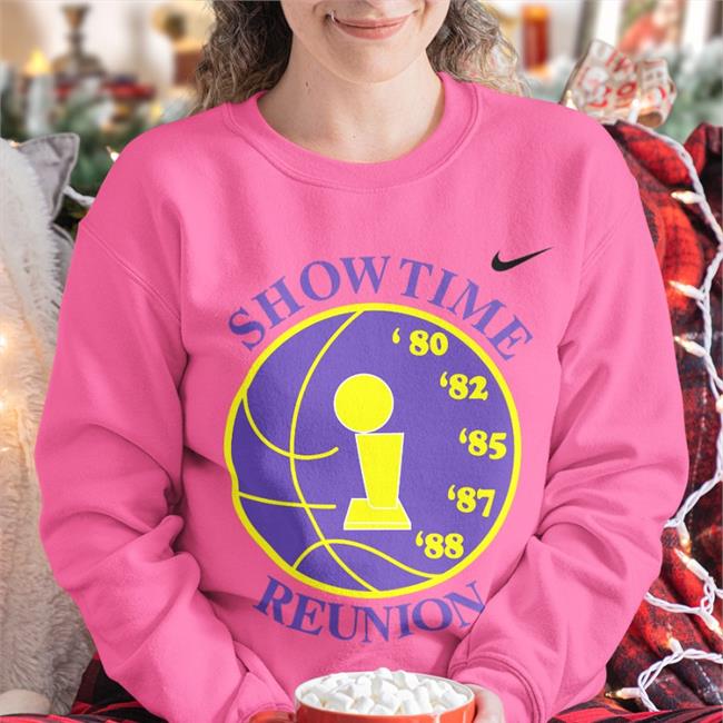 Nba Los Angeles Lakers Showtime Reunion 80 82 85 87 88 Hooded Sweatshirt Kareem Abdul-Jabbar