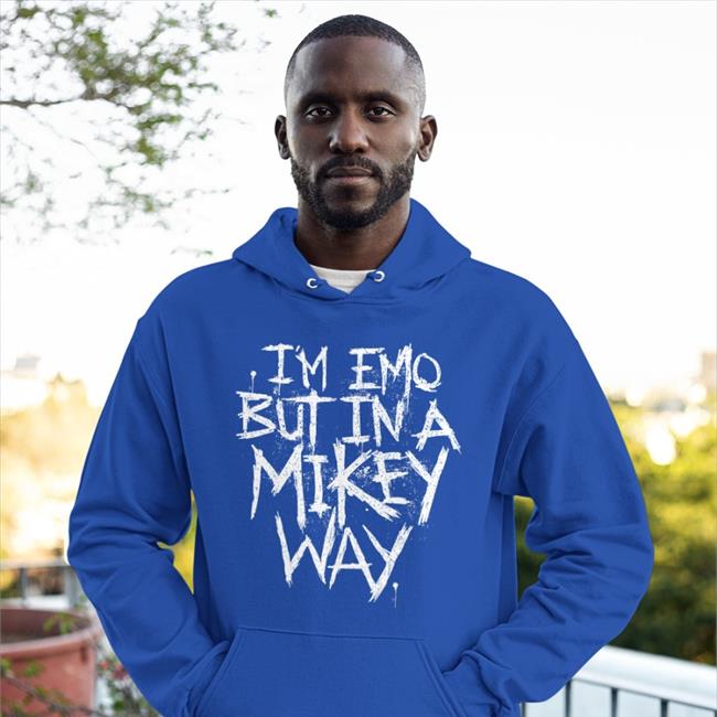 I'm Emo But In A Mikey Way Hoodied Sweatshirt Grind Store