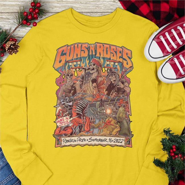 Gnr Merch Guns N' Roses Ribeirão Preto X September 16 2022 T Shirt