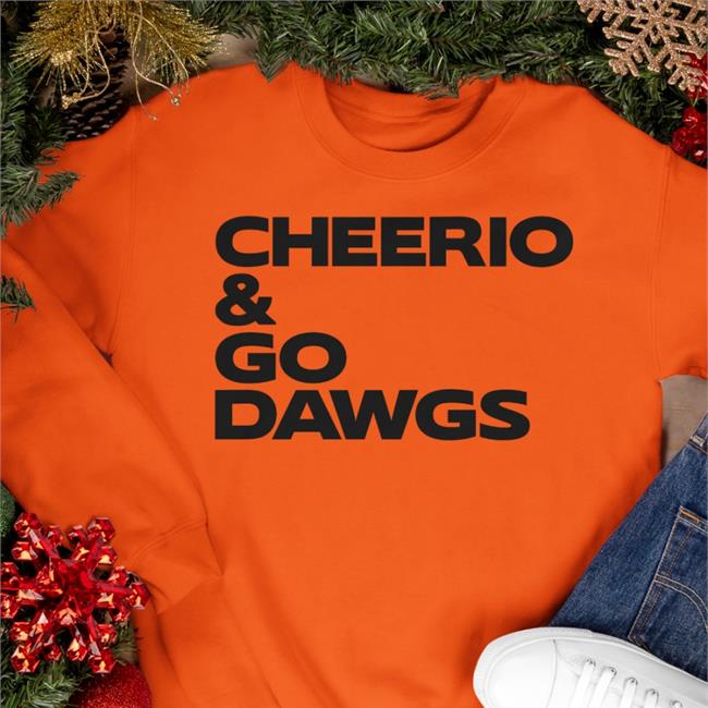 British Bulldog Red Cheerio And Go Dawgs Shirt
