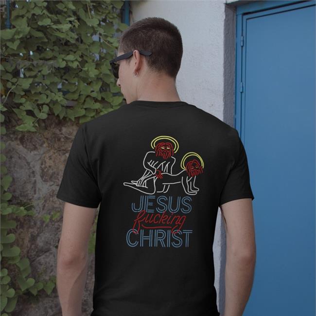 Shirts That Go Hard Jesus Fucking Christ Hoodie Black