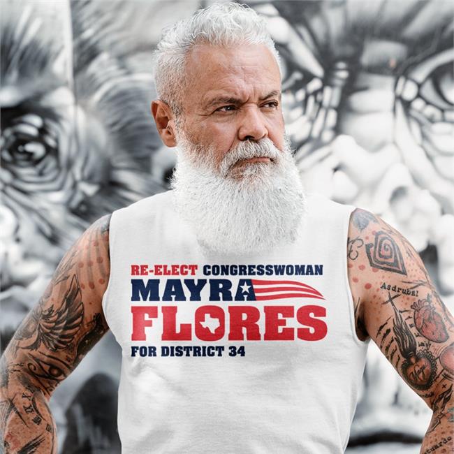 Re-Elect Congressman Mayra Flores For District 34 Long Sleeve Tee Shirt
