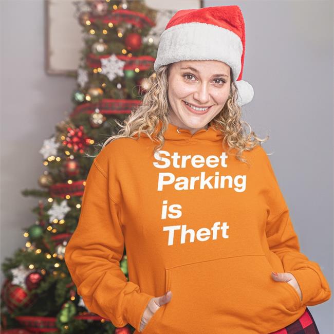 Jeff Hodges Street Parking Is Theft T Shirt Black