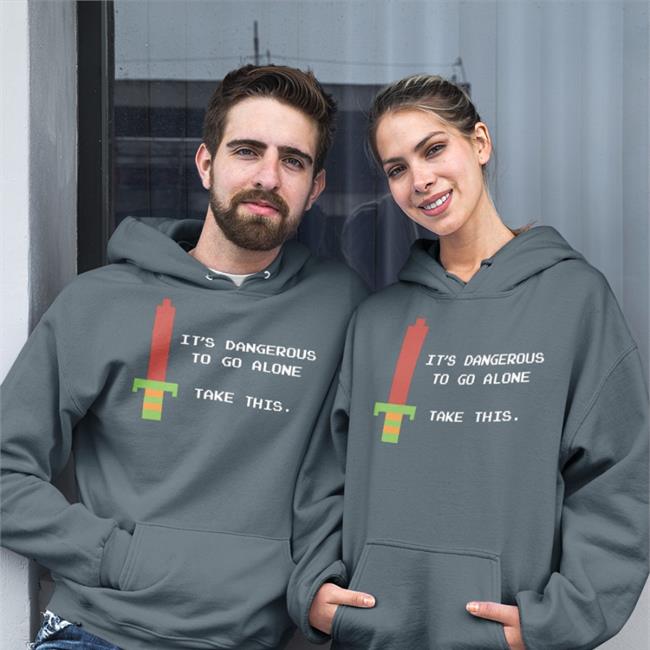 It's Dangerous To Go Alone Take This Sweatshirt Zelda Cameo