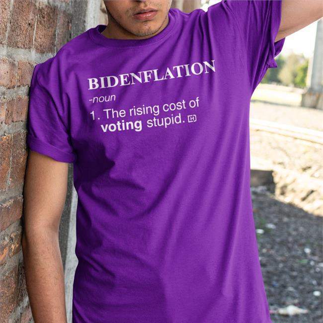 Black David J Harris Jr Bidenflation Noun 1 The Rising Cost Of Voting Stupid Shirt