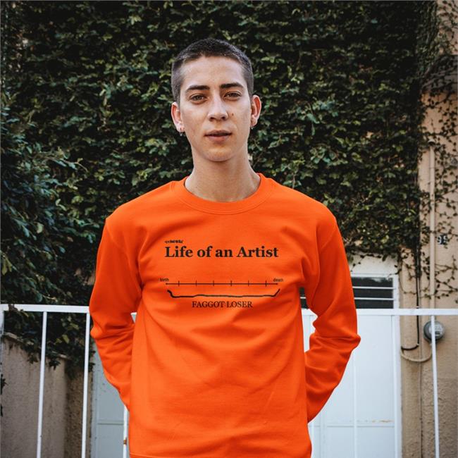 Rain White Life Of An Artist Birth Death Faggot Loser Shirt