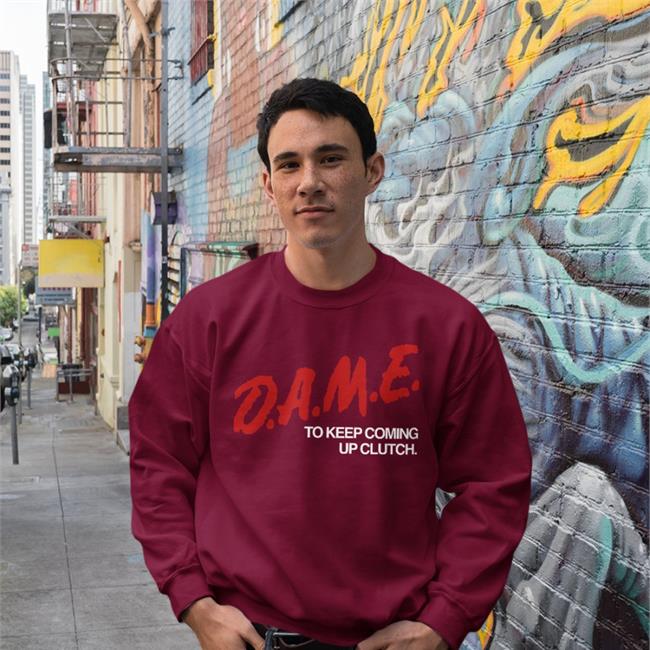Evanem Merch Dame To Keep Coming Up Clutch Hoodied Sweatshirt