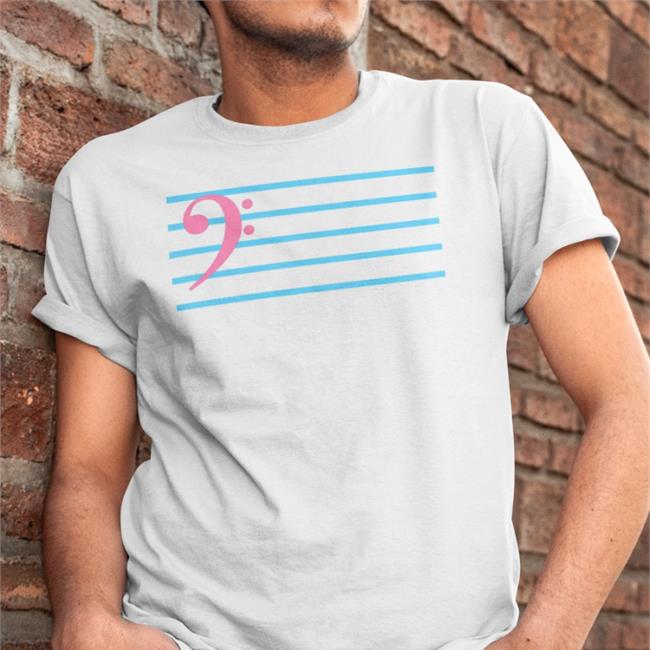 Trans Bass Clef Sweatshirt Threatnotation
