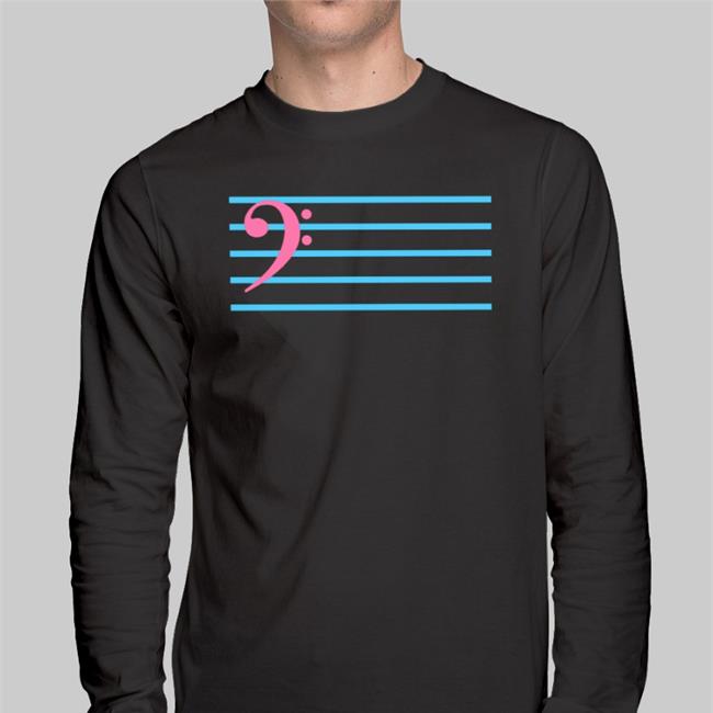 Threatnotation Trans Bass Clef Shirt Trans Bass Clef Shirts Threatnotation