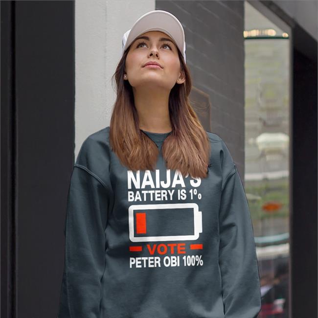 Naija's Battery Is 1% Vote Peter Obi 100% Shirt Doctör Penking