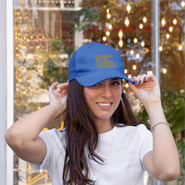 Lesbian Farmers Black Twill Cap