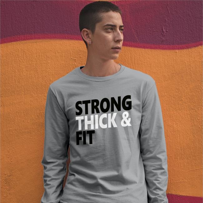 Msphenomenalred Strong Thick And Fit Shirt Ms Phenomenal Red Wearing