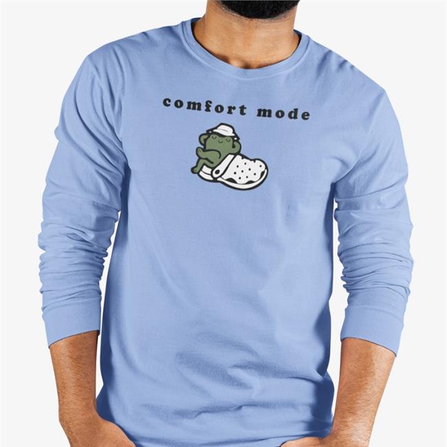 Jojosolos Merch Comfort Mode Hoodied Sweatshirt Light Blue