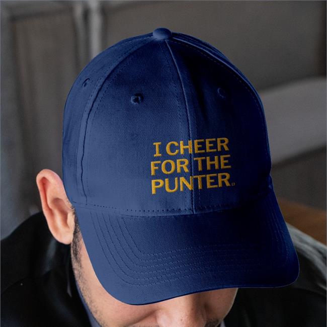 I Cheer For The Punter Embroidered Hat
