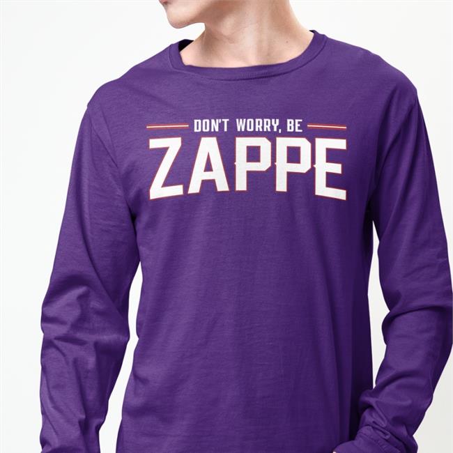 Barstool Sports Store Don't Worry Be Zappe Tee Don't Worry Be Bz Tee