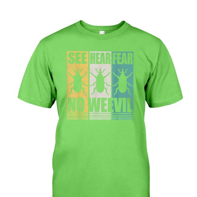 Entomology Bug See Hear Fear No Weevil Hoodie Entomologists