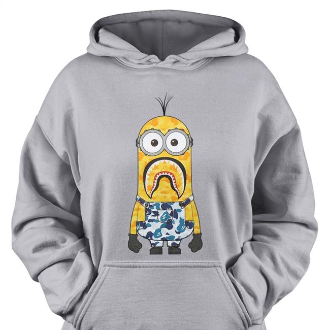 Bape X Minions Camo Minion Sweatshirt White