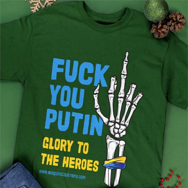 Fuck You Putin Glory To The Heroes Hooded Sweatshirt