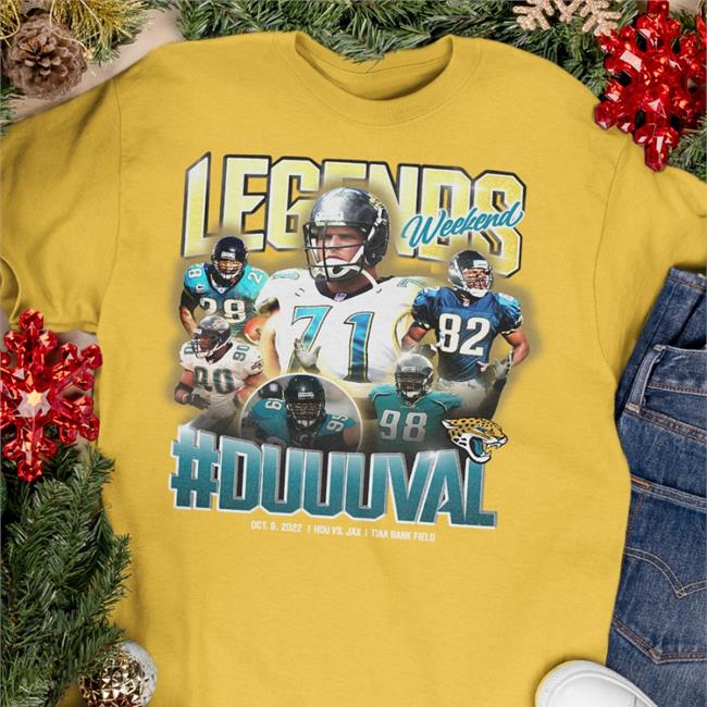 Black Legends Weekend Duuuval T Shirt Jacksonville Jaguars