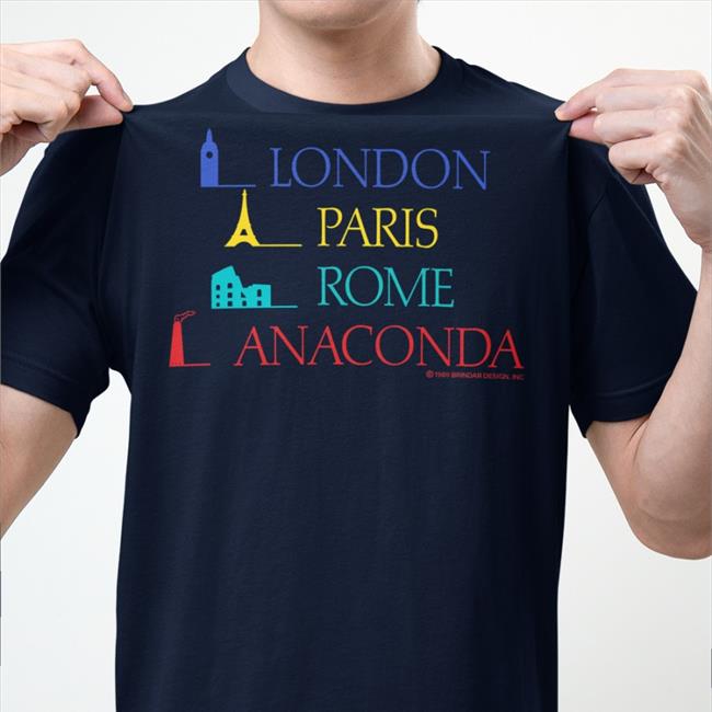 London Paris Rome Anaconda T Shirt Sierra Gideon