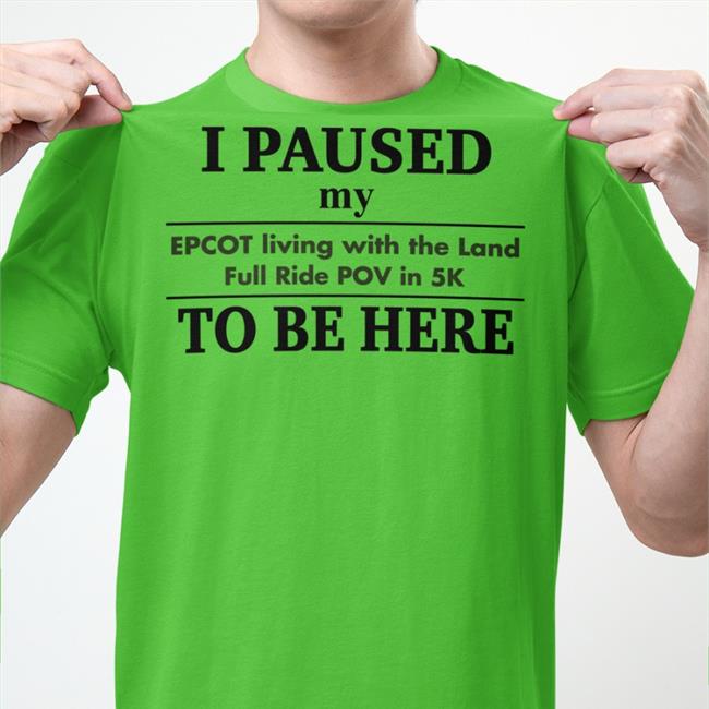 I Paused My Epcot Living With The Land Full Ride Pov In 5K T Shirt FakeDisneyFacts