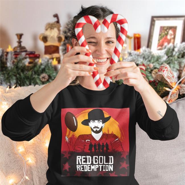 Jimmy G Red And Gold Redemption T Shirt Rita Oak