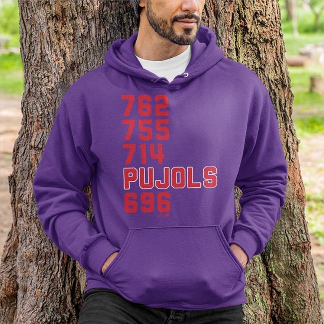 762 755 741 Pujols 696 Hoodie MLB Players