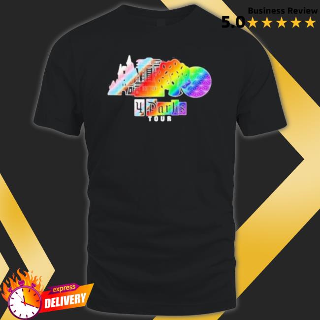 Official 4 Parks Tour Disney Land Colorful Shirts