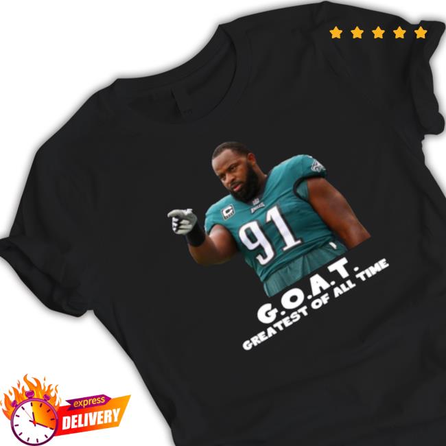 Original Fletcher Cox Greatest Of All Time Goat Philadelphia Football Shirt