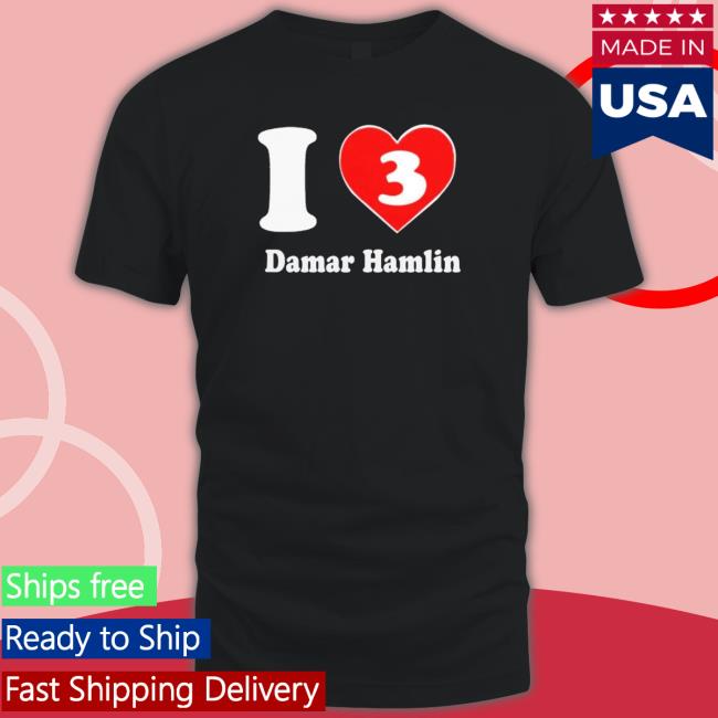 I Love 3 Damar Hamlin Tee Shirt