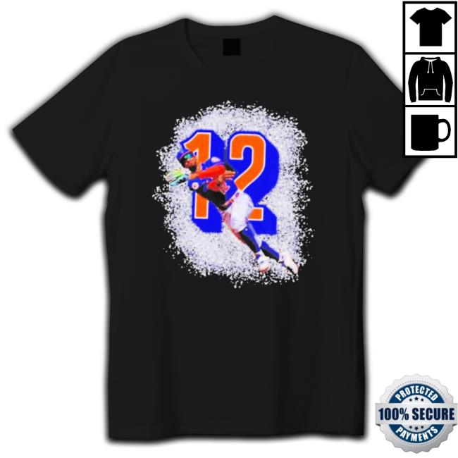 New York Mets Francisco Lindor Number 12 Glitter Shirts