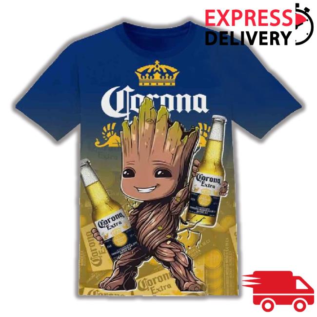 Corona Marvel Groot 3D T-Shirt ,All Over 3D Printed Long Sleeve T Shirt