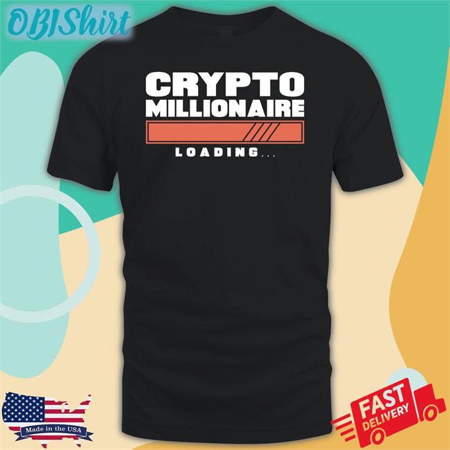 Michael Branch Wearing Crypto Millionaire Loading Tee Shirt