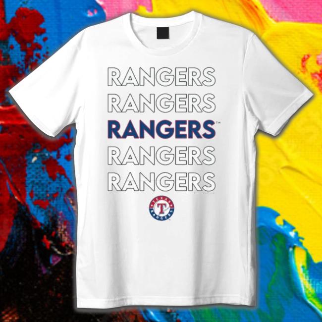 Texas Rangers Tiny Turnip Youth Stacked Shirt Texas Rangers Tiny Turnip Youth Stacked Shirt