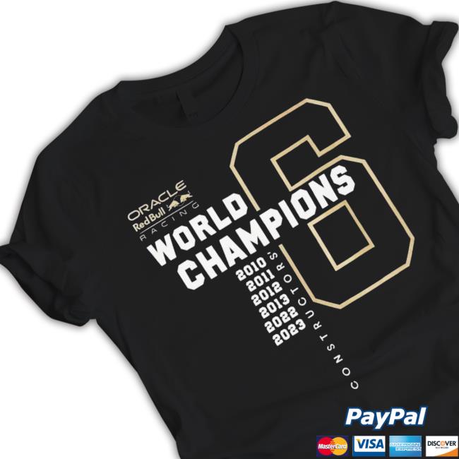 6 World Constructors’ Champions 2010 – 2023 Tee Shirt