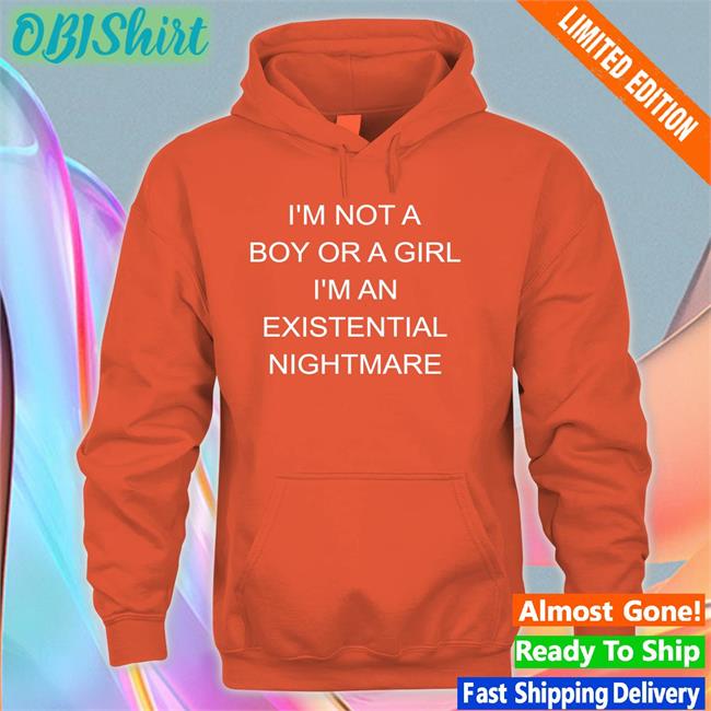 Shirts That Go Hard I Not A Boy Or A Girl I'm An Existential Nightmare Tee Shirt