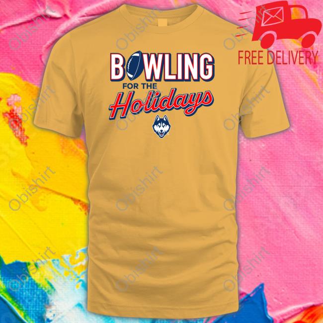 Bowling For The Holidays Tee Shirt Uconn Huskies Merch