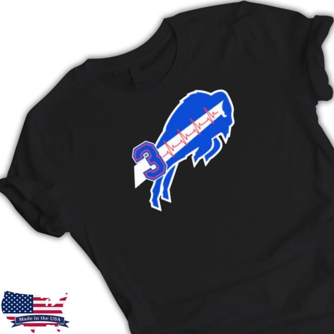 Damar Hamlin Buffalo Bills Logo Heartbeats Shirts