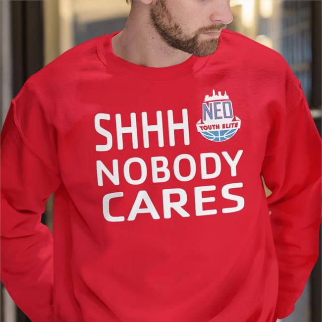 Shhh Nobody Cares Neo Youth Elite Long Sleeve Tee Shirt