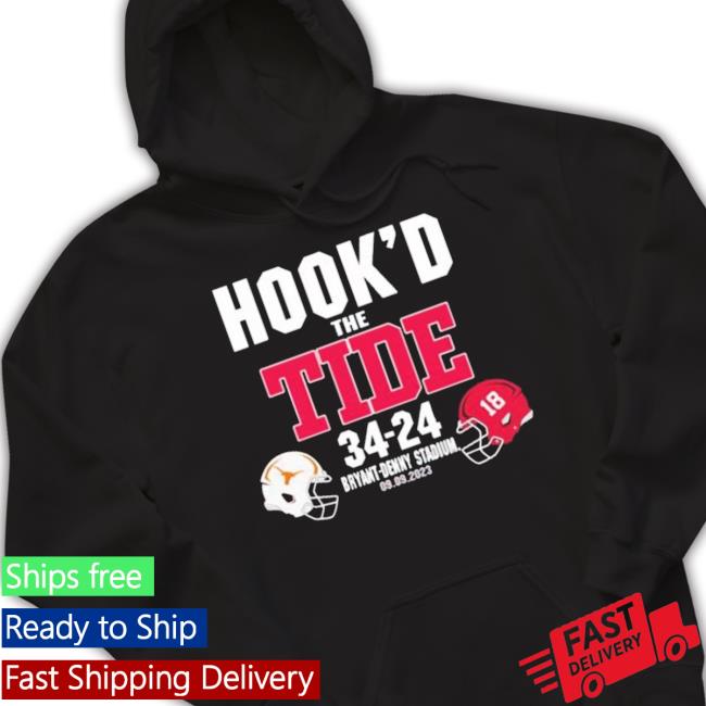 Hook’D The Tide Texas 34 24 Alabama Bryant Denny Stadium Long Sleeve
