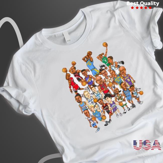 Premium 90S Basketball Guards Caricature Vintage Hoodie