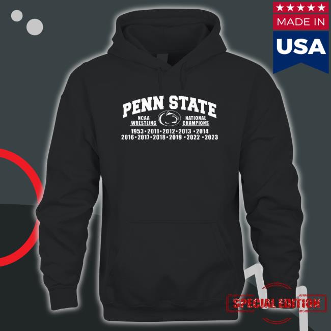 Penn State 11X Ncaa National Champions Wrestling Shirt